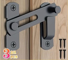 Sliding Barn Door Latch Right Angle Lock 90 Degree Gate Window Cabinet Bolt UK
