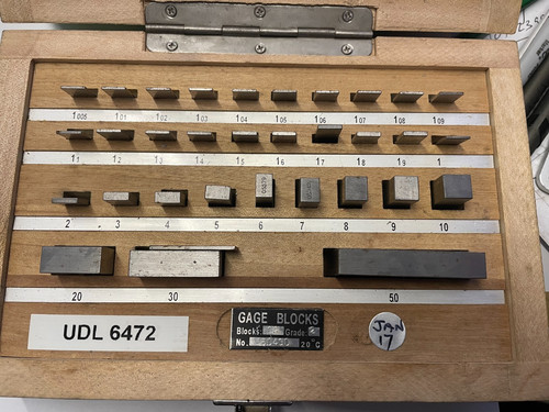 Precision gauge block set - gauge,