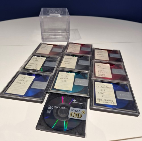 Used recordable minidiscs - x,