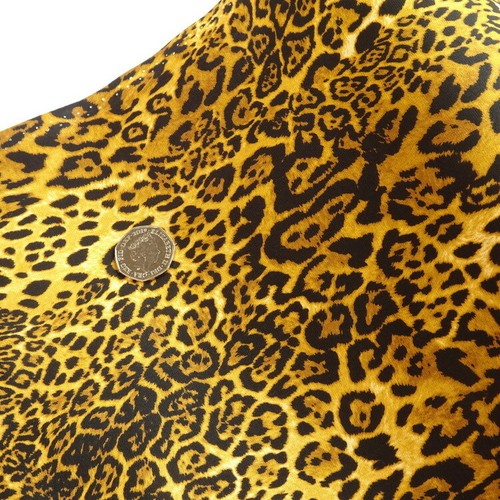100 cotton poplin leopard - cotton,