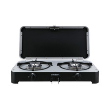 Mestic MGCP-1200 30mbar Portable 2-Burner Camping Gas Cooker Motorhome - 1508150