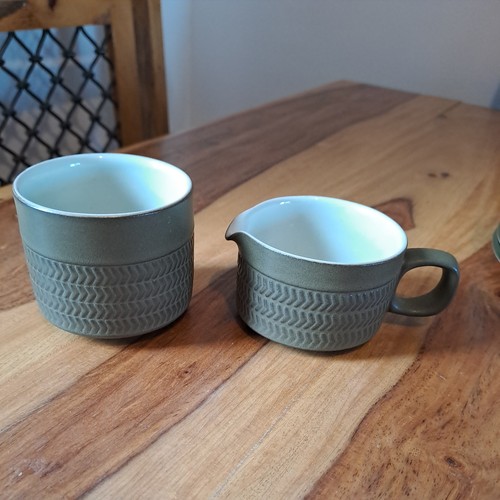 Denby chevron milk jug and - denby,