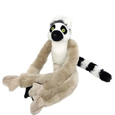 Ring Tailed Lemur Plush Wild Republic Hanging Stuffed Animal Gray Black 21"