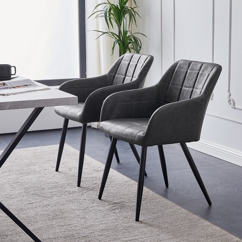 Grey dining chairs faux - dining,