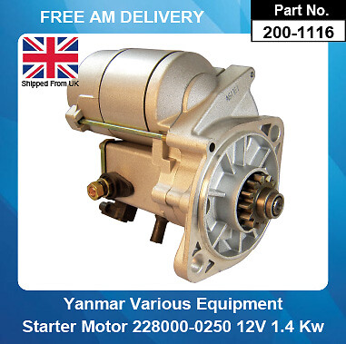 Starter motor for - starter, yanmar
