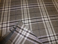 GREY with Brown Tartan Checked