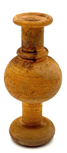 Miniature amber glass bottle - miniature,