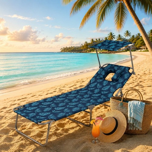 Folding sun lounger - sun,