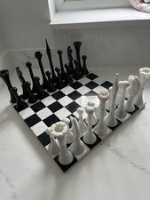 Chess Set and 25cm Quartz