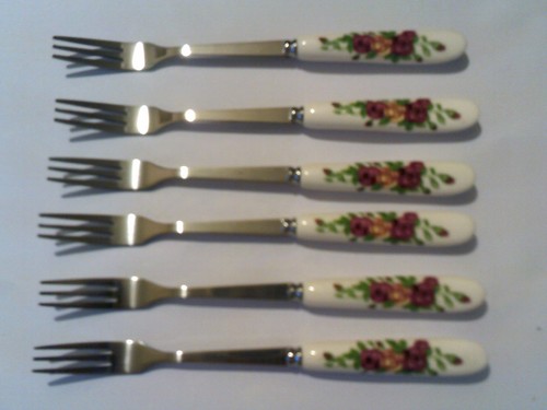 Cake forks good match - cake,