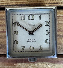 Art Deco Chrome 8-Day Mappin & Webb for a Folding Clock 1920's