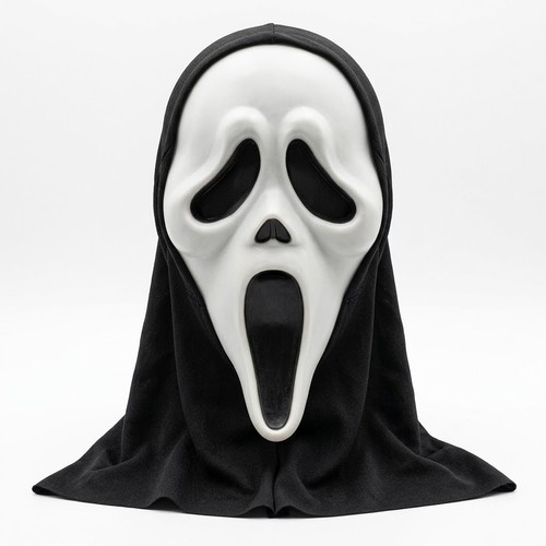 Scary horror mask with hood - horror,