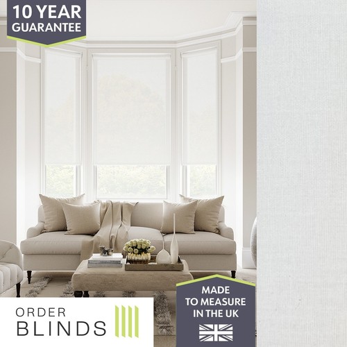 Sheer white roller blind - sheer,
