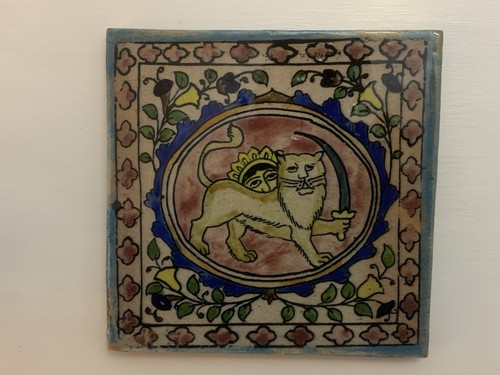 Hand painted antique middle - hand,