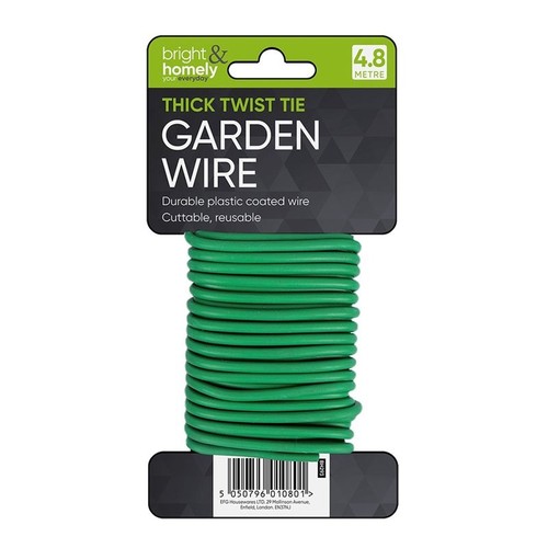 Green garden wire - 5m,