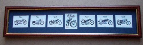 Velocette motor bikes framed - motor,