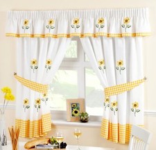 SUNFLOWER GINGHAM YELLOW VOILE