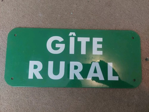 Vintage french metal - metal, sign