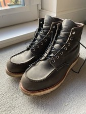 RED WING8890 HERITAGE 6" MOC TOE BOOT - CHARCOAL ROUGH & TOUGH LEATHER