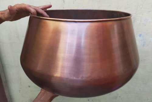 Copper planter pot home - -,