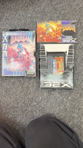 Doom 32x boxed - doom, manual