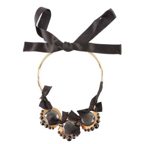Marni black resin and metal - resin,