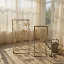 Nest of Tables Gold Butterfly