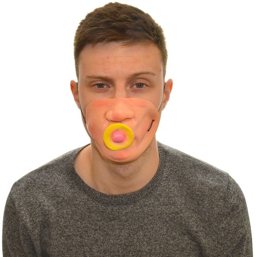 Latex half mask funny baby - funny,