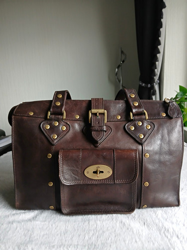 Mulberry brown leather tote - brown,