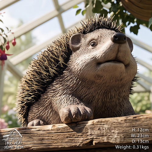Hedgehog sculpture garden - hedgehog,