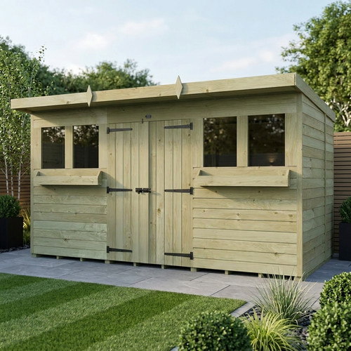 Pent summer shed multiple - shed,
