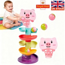 Baby Toy 9-18 Months, Ball Drop and Roll Ramp Toys for 1 Year Old Boys Girls NEW