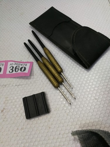 Vintage brass darts case - brass, in
