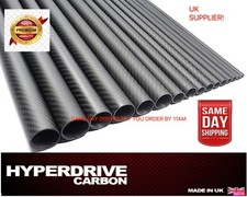 Carbon Fiber Tube Fibre  Matte Twill  1000mm Length UK Supplier