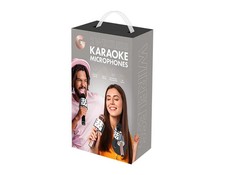 2 Wireless Karaoke Microphones with Built-In Speakers, Rechargeable Bluetooth