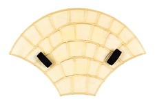 Polyurethane Rubber Imprint Concrete Mat Decorative Paving Stone European Fan