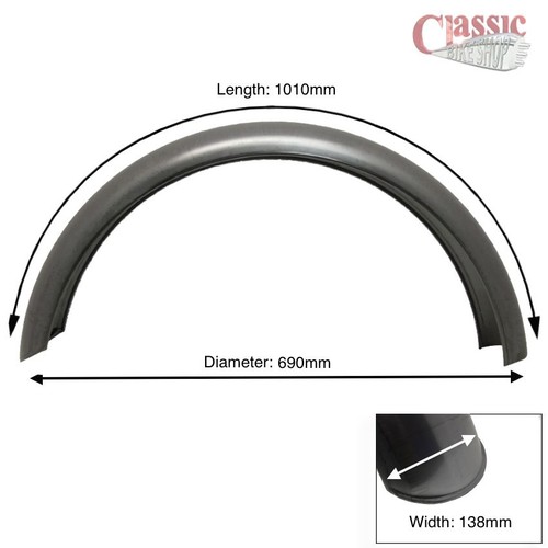 Rear plain steel mudguard - rear,