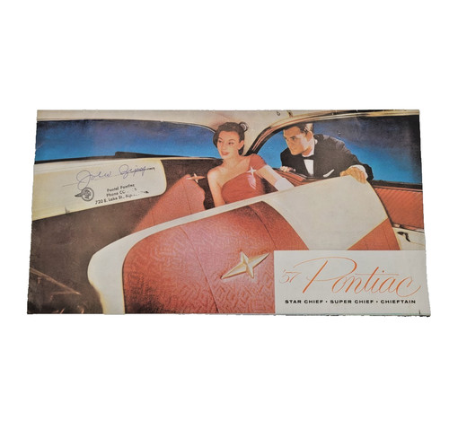 1957 pontiac full line foldout - line,
