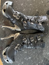 New Rock Stiletto Boots Black