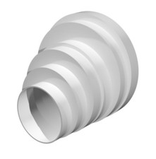 Duct Pipe Reducer Extractor Fan Offset Tube Connector Ducting Transformer