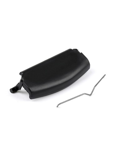 Black console center armrest - console,