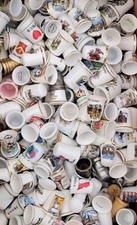 Huge Multi-Variation Listing For Collectable Thimbles Advertising Floral Brands