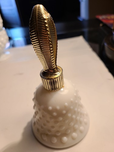 Avon hobnail milk glass - avon, bell