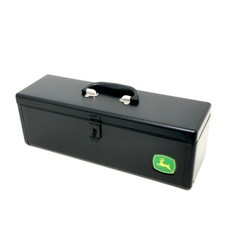John Deere Black Metal Toolbox