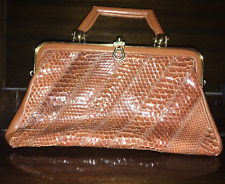 Vintage Jane Shilton Stunning Snakeskin & Leather Bag - Made In England