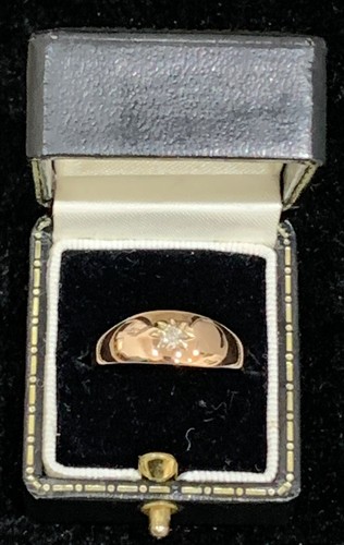 18ct rose gold 10pts - gold, diamond
