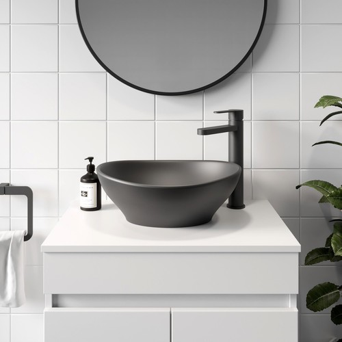 Countertop basin matt black - countertop,