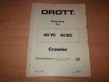 DROTT 40 YC 40 EC CRAWLER TRACTOR DOZER PARTS MANUAL FACTORY OEM
