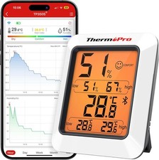 Bluetooth Room Thermometer Indoor Hygrometer Temperature Alerts Humidity Meter