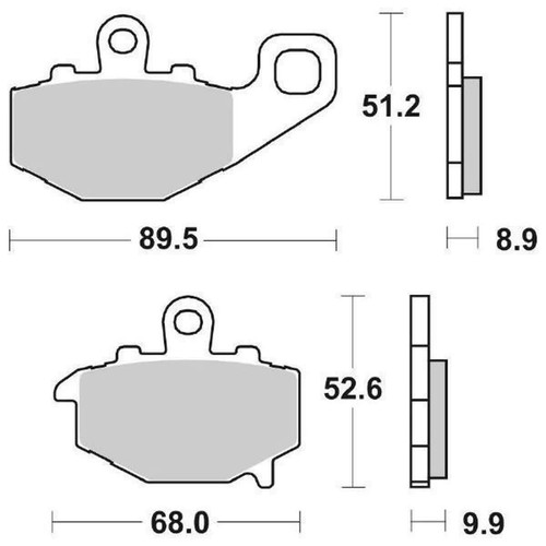 Pair brake pads - pair,